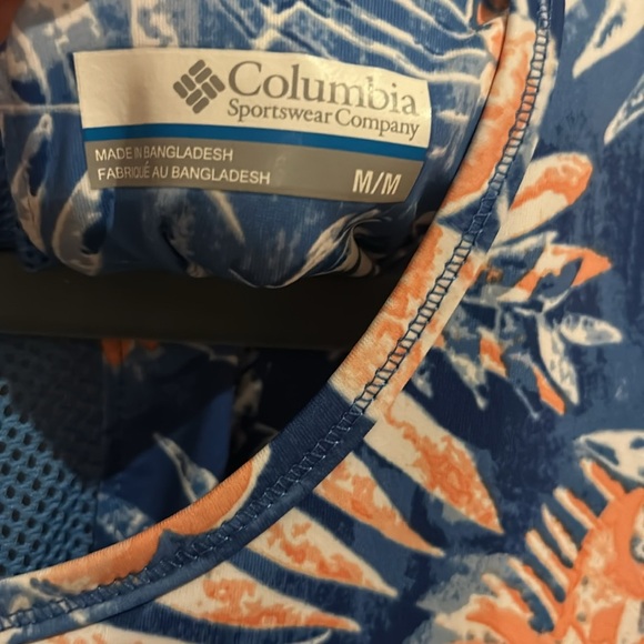 Columbia PFG Midway Bay Blue Reef Dress Wicking Size Medium - Picture 5 of 9
